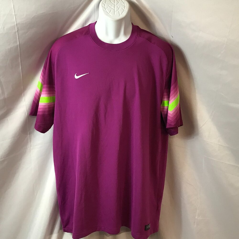 Nike Goleiro Goalkeeper Shortsleeve Activewear Athletic Sport Cut Jersey